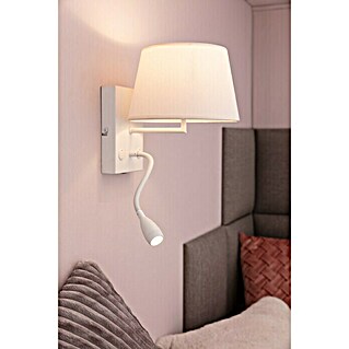 Home Sweet Home Lampenschirm Melrose (Ø x H: 20 x 13 cm, Warm White, Stoff, Rund)