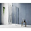 GEO Hit Pro Eckdusche B-PF200 (L x B x H: 80 x 80 x 202,2 cm, Beschichtet, Chrom, Glasstärke: 6 mm, DIN Anschlag: Links) | BAUHAUS