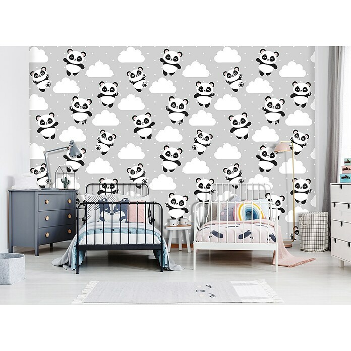 Fototapete Pandas II (B x H: 312 x 219 cm, Vlies) | BAUHAUS