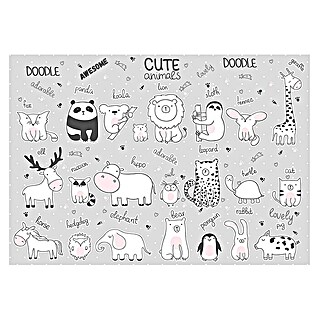 Fototapete Cute Animals I (B x H: 416 x 254 cm, Vlies)