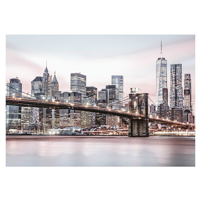 Fototapete Skyline mit Brücke II (B x H: 368 x 254 cm, Papier) | BAUHAUS