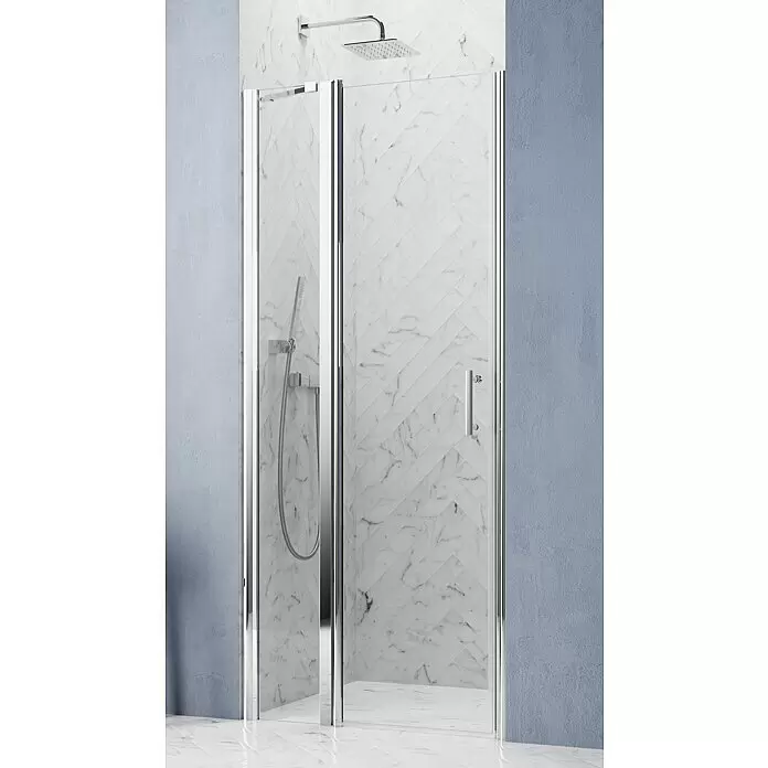 GEO Hit Pro Nischendusche B-PN20080 x 202,2 cm, Beschichtet, Stärke: 6 mm, Chrom