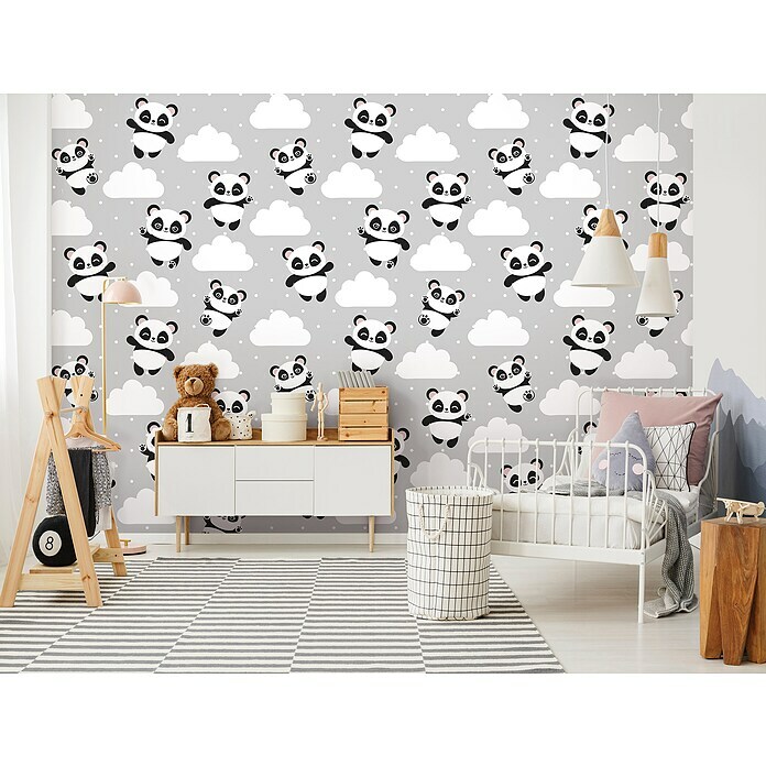 Fototapete Pandas II (B x H: 368 x 254 cm, Vlies) | BAUHAUS