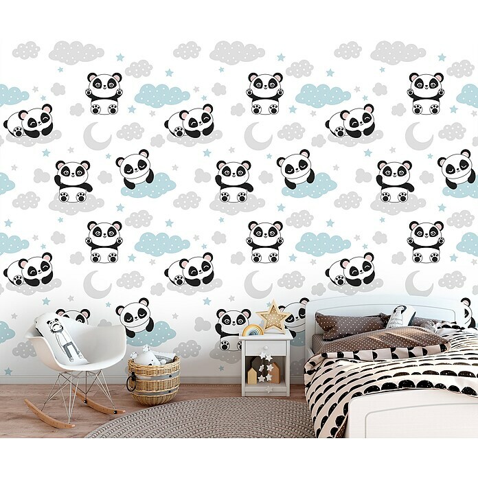 Fototapete Pandas V (B x H: 368 x 254 cm, Vlies) | BAUHAUS