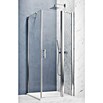 GEO Hit Pro Eckdusche B-PF200 (L x B x H: 80 x 80 x 202,2 cm, Beschichtet, Chrom, Glasstärke: 6 mm, DIN Anschlag: Rechts) | BAUHAUS