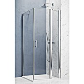 GEO Hit Pro Eckdusche B-PF200 (L x B x H: 90 x 100 x 202,2 cm, Beschichtet, Chrom, Glasstärke: 6 mm, DIN Anschlag: Rechts) | BAUHAUS