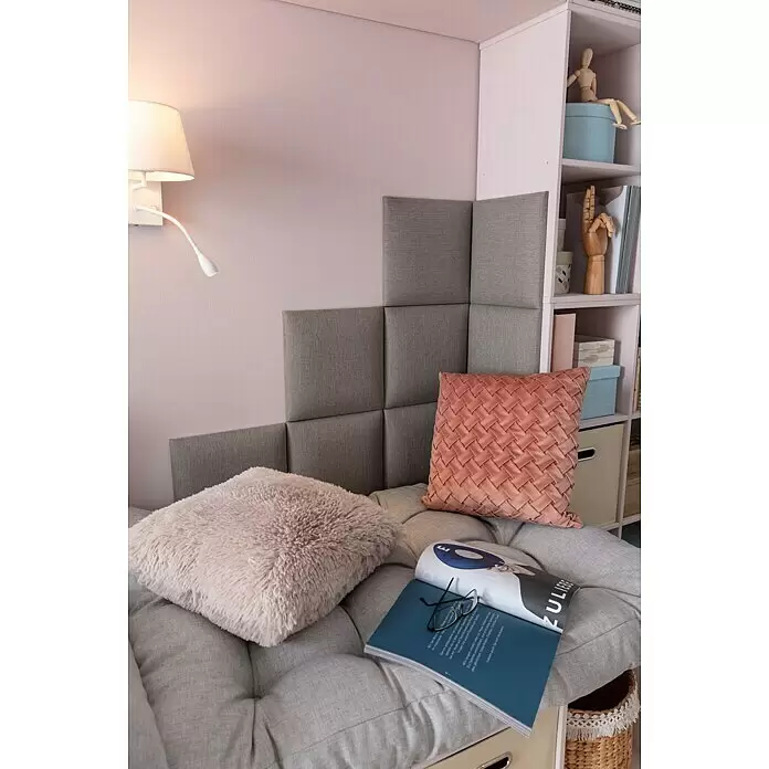 Sitzkissen - Hellgrau, Europaletten-Auflage, L x B: 120 x 80 cm, Materialzusammensetzung Bezug: Polyester - Stimmungsaufnahme