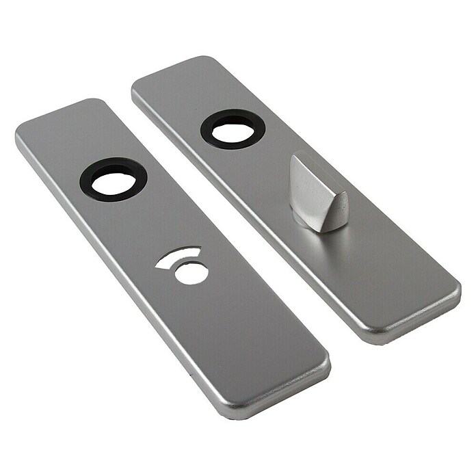 Deurbeslag klikschild WC recht (Aluminium) | BAUHAUS