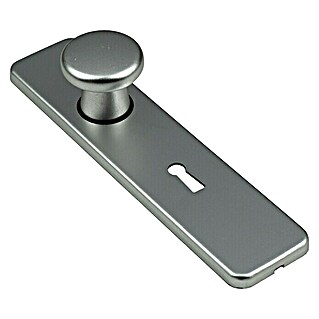 Kortschild met knop klik sleutelgat recht (Aluminium)