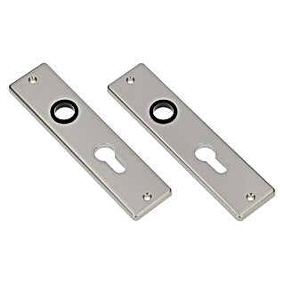 Deurbeslag langschild sleutelgat recht Solid 55 mm (Aluminium)