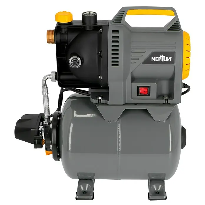 Neptun Hauswasserwerk NHW-E 105 - 1.050 W, Max. Fördermenge: 4.500 l/h, Max. Druck: 4,8 bar - Hauswasserwerk: Zuverlässige Wasserversorgung für Haus und Garten. Hohe Leistung und lange Lebensdauer.