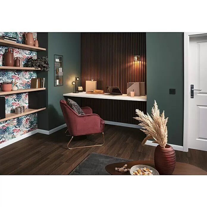 SCHÖNER WOHNEN-Farbe Wandfarbe DesignfarbeBesinnliches Waldgrün, Matt, 1 l, Konservierungsmittelfrei