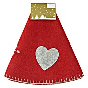 Weihnachtsbaum-Decke (Durchmesser: 90 cm, Textil, Rot/Grau, Rund) | BAUHAUS