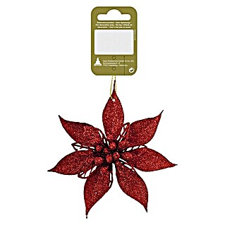 Ukrasi za božićno drvce (Crvene boje, Plastika, Promjer: 12 cm)