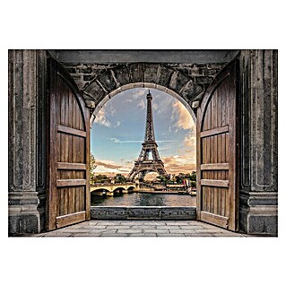 Fototapete Ausblick auf den Eiffelturm (B x H: 368 x 254 cm, Vlies)