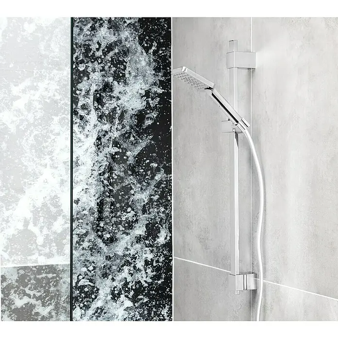 Camargue Brausegarnitur Mali Buk - Anzahl Strahlarten: 3 Stk., Chrom - Moderne Duscharmatur mit verstellbarem Brausekopf und schlichtem Design für ein stilvolles Badezimmerambiente.