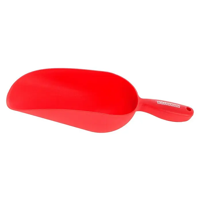 BAUHAUS Schaufel XXL - 12 cm, Rot - Rote Kunststoffschaufel mit "BAUHAUS"-Logo am Griff, ideal für Gartenarbeit oder Haushalt. Praktisch und robust.