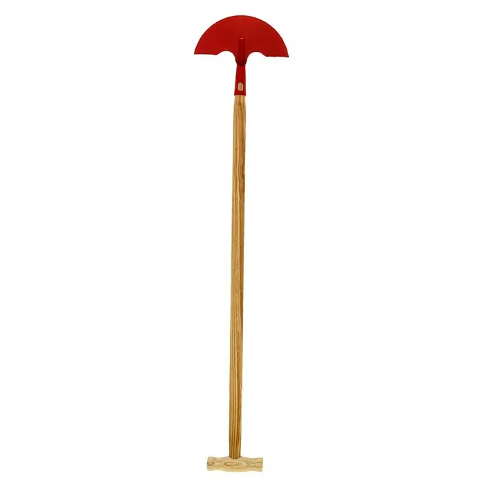 Gardol Rasenkantenstecher - Arbeitsbreite: 22 cm, T-Stiel, Mit Tritt - Roter Rasenkantenstecher mit Holzgriff für den Garten. Zum sauberen Abstechen von Rasenkanten.