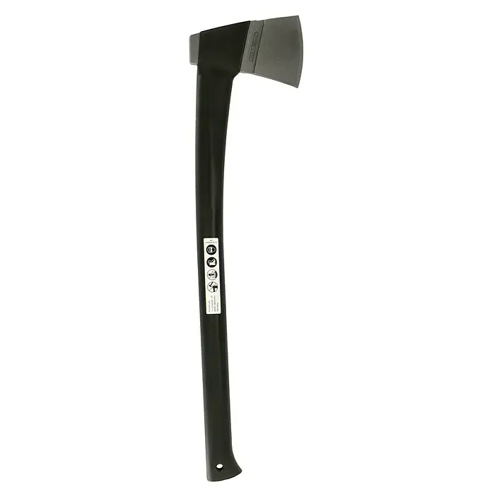 Gardol Profilinie Universalaxt - Länge: 73 cm - Eine Axt mit schwarzem Griff und grauem Kopf. Ideal für Holzarbeiten und zum Spalten von Holzscheiten. Hochwertige Verarbeitung für lange Lebensdauer.