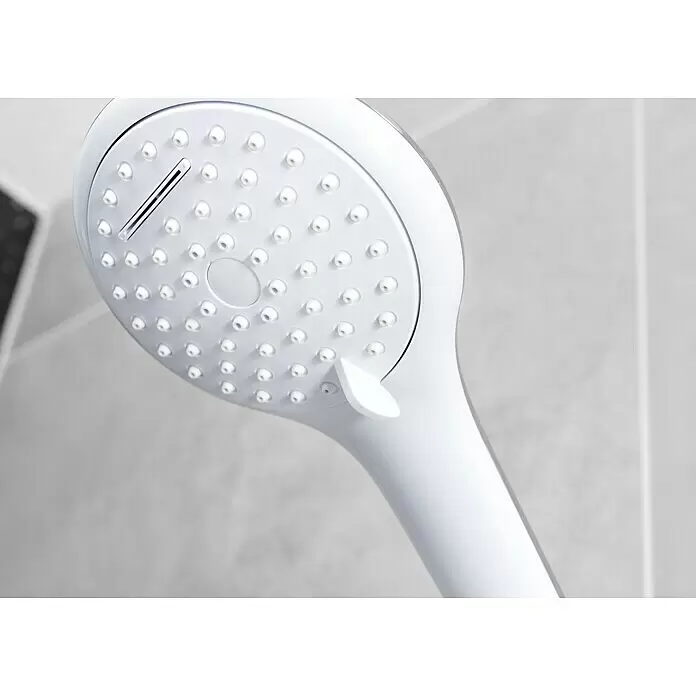 Mixomat Brause-Set Langfoss - Anzahl Strahlarten: 3 Stk., Chrom/Weiß - Detailaufnahme