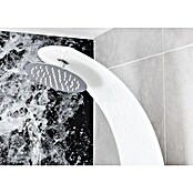 Camargue Panel de ducha de vidrio Sylt 2.0 (Altura: 132 cm, Con grifo monomando, Blanco)