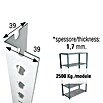 Simonrack Simonclick Perfil angular (L x An x Al: 297 x 3,9 x 3,9 cm, Blanco) | BAUHAUS