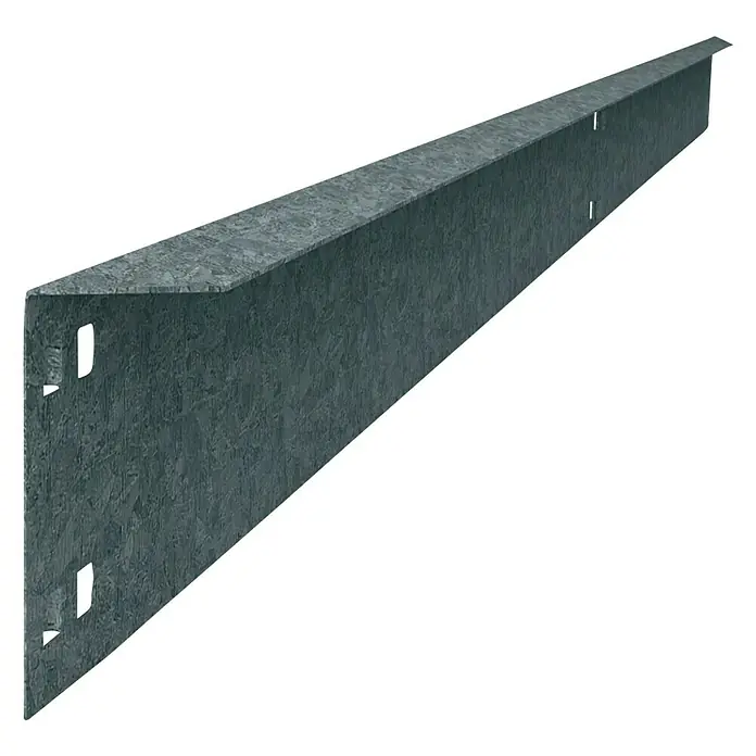 Simonrack Simontaller Travesaño para estanterías de carga pesada L 95 - L x An x Al: 1.000 mm x 6,9 cm x 3 cm, Galvanizado - Borde de césped metálico con una textura intrincada y orificios para su fijación, ideal para paisajismo para crear líneas claras en su jardín.
