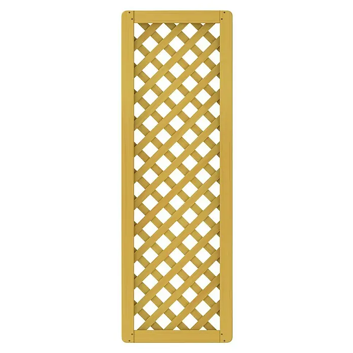 Sichtschutzelement Regensburg - 60 x 180 cm, Honig - Holzspalier mit Rautenmuster, perfekt als dekoratives Element für Garten oder Terrasse, bietet Sichtschutz und eine natürliche Optik.
