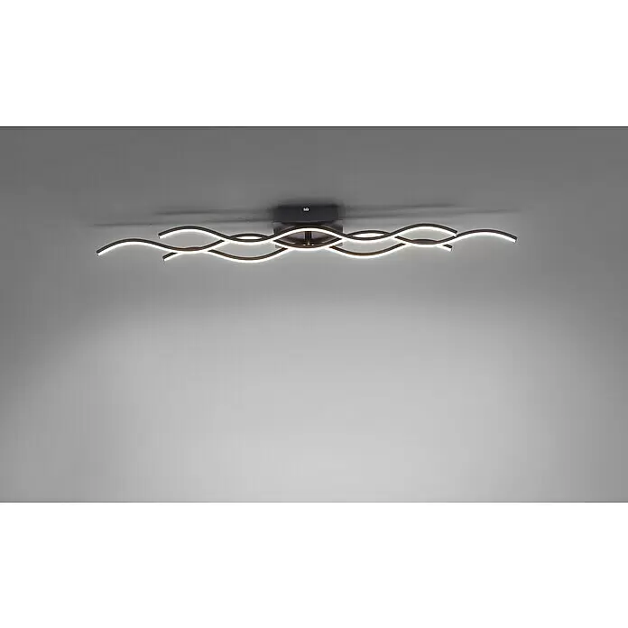 Just Light LED-Deckenleuchte - 32 W, L x B x H: 97,5 x 16 x 8 cm, Schwarz, Tageslichtweiß - Stimmungsaufnahme