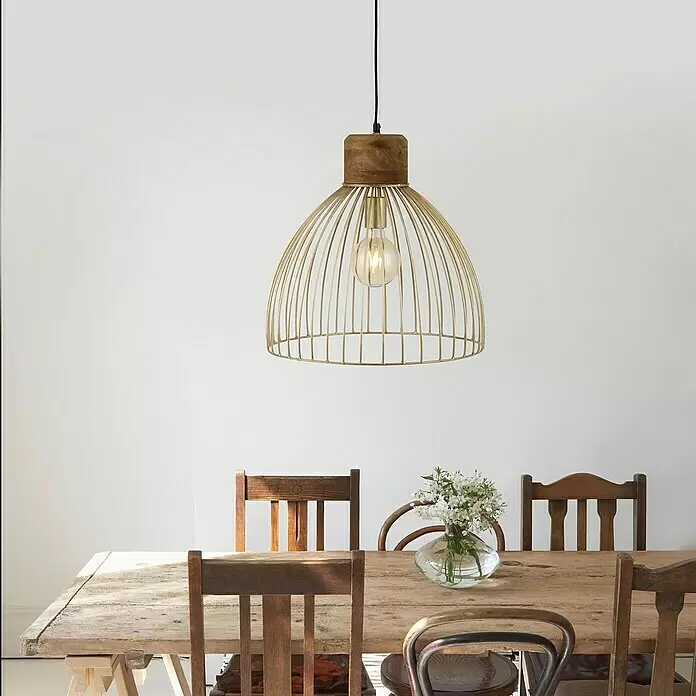 Just Light Pendelleuchte - 25 W, L x B x H: 40 x 40 x 120 cm, E27 - Stimmungsaufnahme