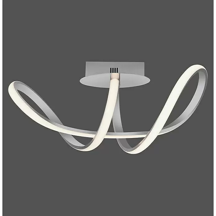 Just Light LED-Deckenleuchte18 W, L x B x H: 61 x 24,5 x 27 cm, Grau, Sonstige
