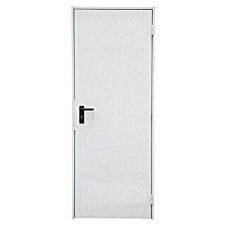 Novoferm Puerta de protección de acero Super Plus Prelacada blanca (77,5 x 203,5 cm, Apertura según normativa: Izquierda)