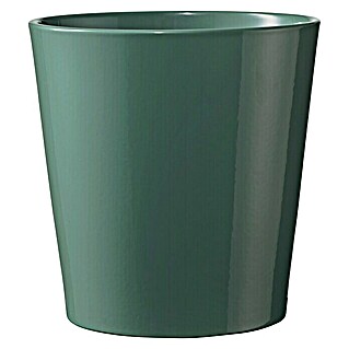 Soendgen Keramik Übertopf rund Dallas Breeze (Außenmaß (Ø x H): 21 x 21 cm, Seegrün, Keramik, Glänzend)