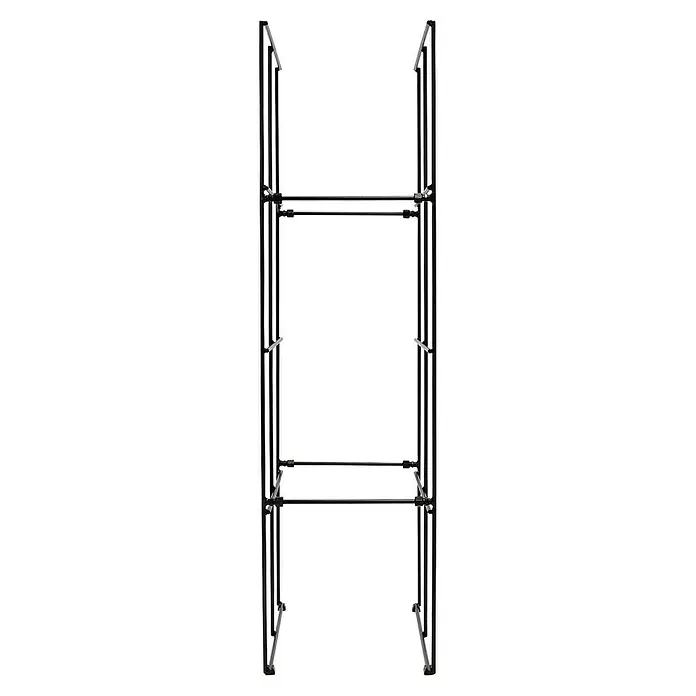 Bellissa Regalsystem Filo 2x4 - 59 x 31 x 117 cm - Metallkleiderständer mit stabilen, verstellbaren Stangen für flexiblen Stauraum. Praktische Lösung für die Organisation von Kleidung.