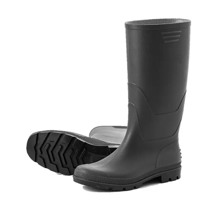 Scheibler Sicherheitshalbschuh - Schuhgröße: 41 - Schwarze Gummistiefel mit profilierten Sohlen für zuverlässigen Schutz bei feuchten Bedingungen. Ideal für Gartenarbeit und Outdoor-Aktivitäten.