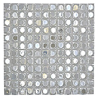 Mosaikfliese Quadrat Eco Uni SANDY 12 (31,5 x 31,5 cm, Weiß, Glänzend)