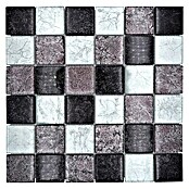 Mosaikfliese Quadrat Crystal XCM 8BS28 (30 x 30 cm, Silber/Schwarz, Glänzend) | BAUHAUS