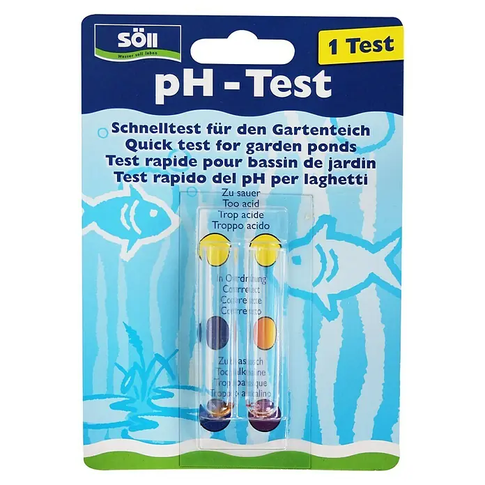 Söll pH-Schnelltest - Geeignet für: Gartenteiche - Söll pH-Test für Gartenteiche: Schnelltest zur Bestimmung des pH-Werts, mit Farbskala zur einfachen Auswertung für gesundes Teichwasser.