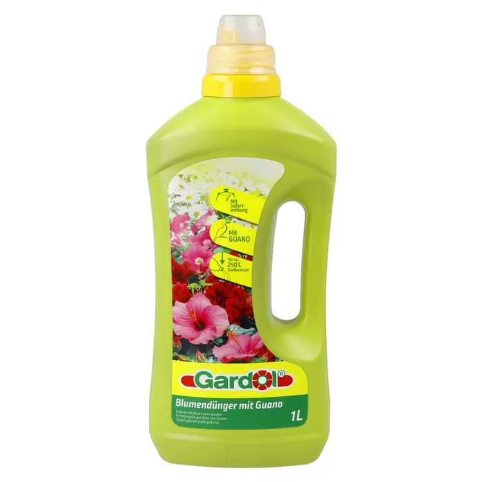 Gardol Blumendünger mit Guano - 1 l, Max. ausreichend für Flüssigkeitsmenge: 250 l