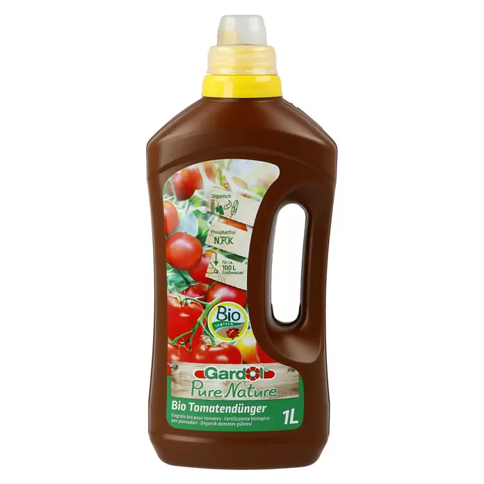 Gardol Pure Nature Bio-Tomatendünger - 1 l, Max. ausreichend für Flüssigkeitsmenge: 100 l