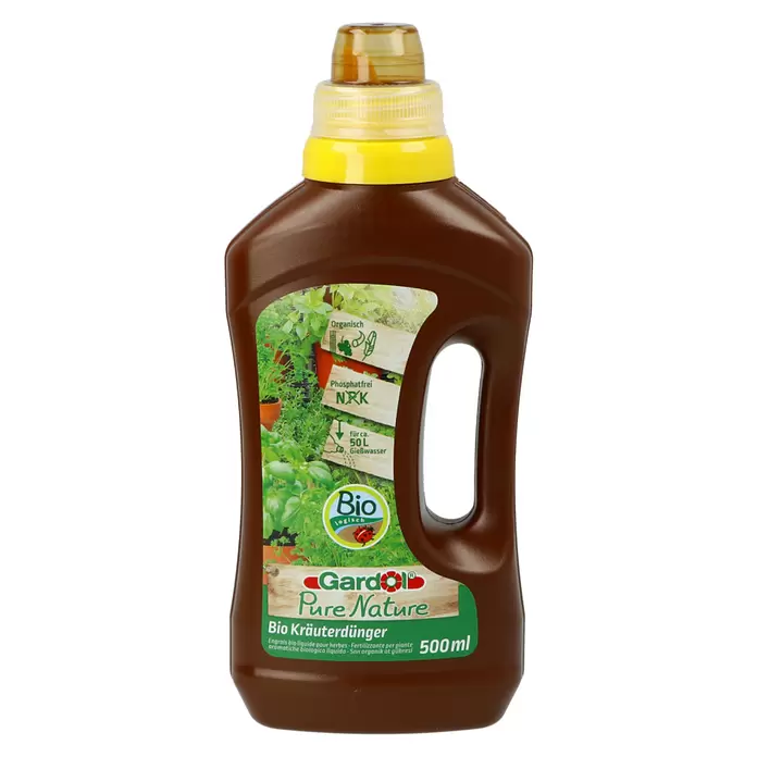 Gardol Pure Nature Bio-Kräuterdünger - 500 ml, Max. ausreichend für Flüssigkeitsmenge: 50 l