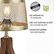 Just Light Stehleuchte (60 W, Höhe: 145 cm, Braun/Gold, E27) | BAUHAUS