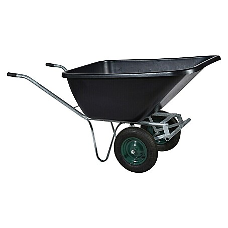 Bauschubkarre Gardenline (Anzahl Rollen: 2 Stk., 200 l, Verzinkt)