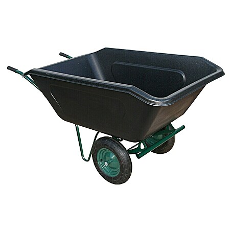 Bauschubkarre Gardenline (Anzahl Rollen: 2 Stk., 350 l, Pulverbeschichtet)