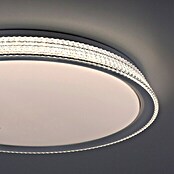 Just Light LED-Deckenleuchte rund (40 W, Ø x H: 51 x 8 cm, Silber, Tageslichtweiß) | BAUHAUS