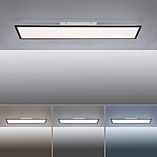 LeuchtenDirekt LED-Panel (37 W, L x B x H: 119,5 x 29,5 x 7 cm, Schwarz, Sonstige)