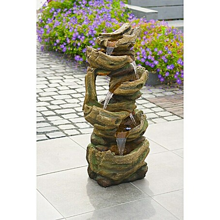 Ubbink AcquaArte Gartenbrunnen Trabia (37 x 46,5 x 105 cm, Kunststoff, Braun)