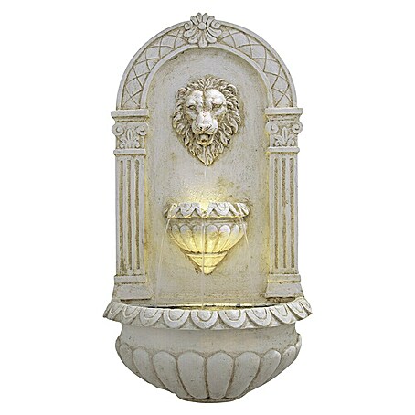 Ubbink AcquaArte Gartenbrunnen Assoro (25 x 42 x 80 cm, Kunststoff, Sandfarben)