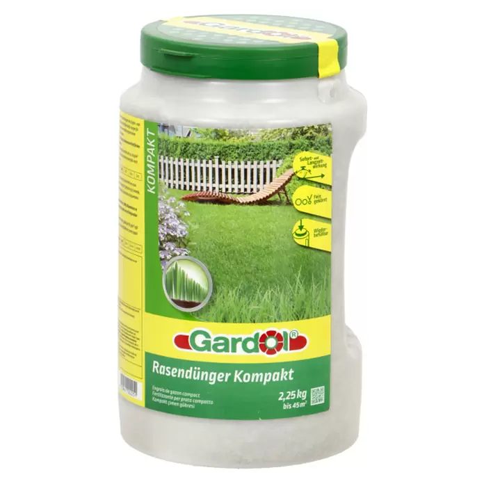 Gardol Rasendünger Kompakt - 2,25 kg, Max. Anwendungsfläche: 45 m²