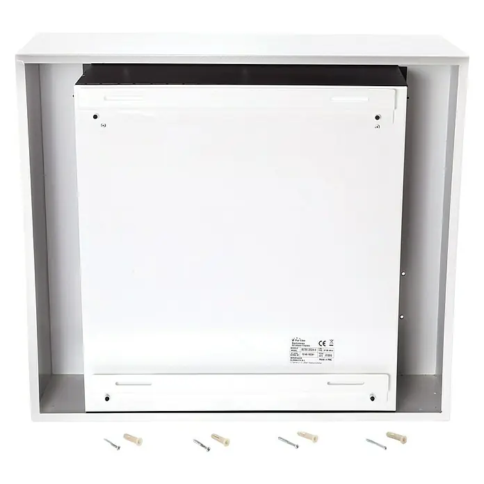Purline Chimenea de bioetanol Bestbio W - 20 x 70 x 60 cm, Blanco - Radiador CLIMASTAR de pared con material de montaje incluido. Solución de calefacción eficiente y ahorra espacio.
